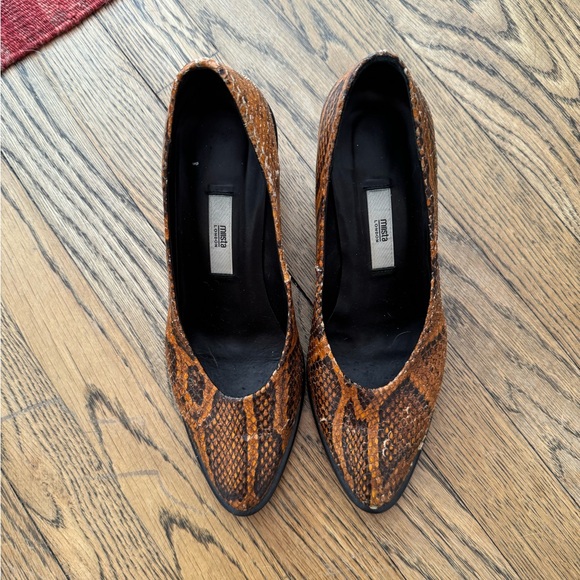 Miista Bernadette Citrine Snake Leather Mid-heels - Picture 7 of 7